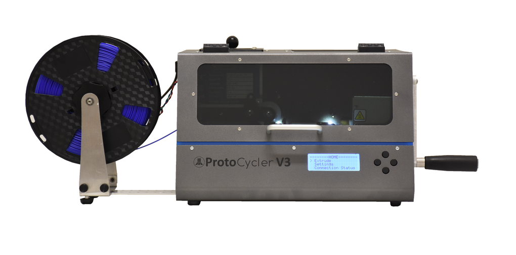 ProtoCycler creates 3D printing filament for 3D printing with PLA, ABS, PETg, Nylon, and more - recycle 3D printing filament with ProtoCycler