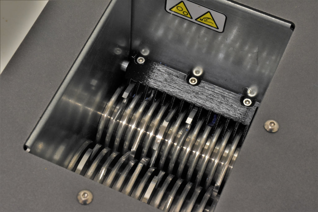 Recycle 3D printer waste with ProtoCycler's optional grinder and shredder for 3D printing